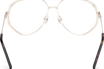 Okulary korekcyjne Guess GU50247 033 Pilotki (Aviator) Złote