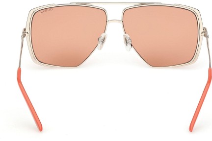 Okulary przeciwsłoneczne Guess GU00220 43E Kocie oczy Pomarańczowe