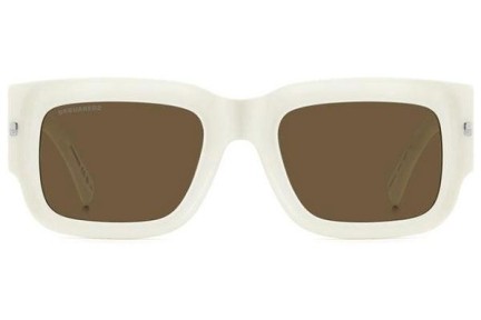 Okulary przeciwsłoneczne Dsquared2 D20089/S/SE SZJ/70 Kwadratowe Białe