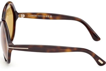 Okulary przeciwsłoneczne Tom Ford Annabelle 02 FT1282 52E Okrągłe Havana