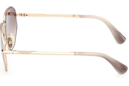 Okulary przeciwsłoneczne Max Mara Miller 4 MM0143 32F Kocie oczy Złote
