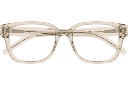 Okulary korekcyjne Saint Laurent SLM150/F 004 Kwadratowe Brązowe