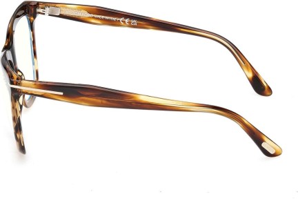 Okulary korekcyjne Tom Ford FT6064-B 055 Kocie oczy Havana