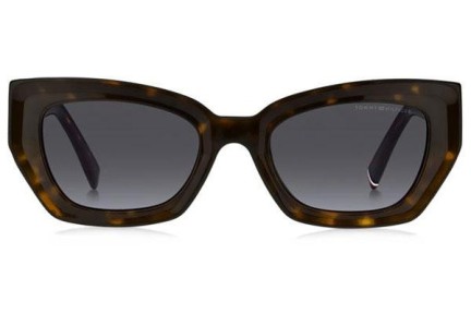 Okulary przeciwsłoneczne Tommy Hilfiger TH2254/S 086/GB Kocie oczy Havana