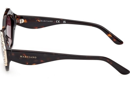 Okulary przeciwsłoneczne Marciano GM00026 52F Kocie oczy Havana