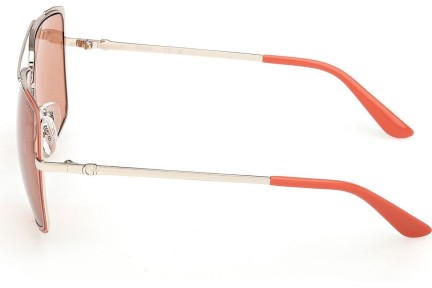 Okulary przeciwsłoneczne Guess GU00220 43E Kocie oczy Pomarańczowe