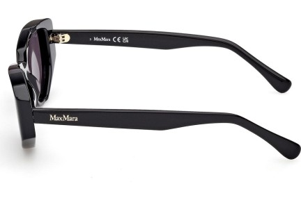 Okulary przeciwsłoneczne Max Mara Lee 4 MM0161 01A Kocie oczy Czarne
