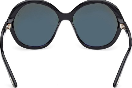 Okulary przeciwsłoneczne Tom Ford Annabelle 02 FT1282 01N Okrągłe Czarne