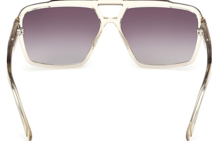 Okulary przeciwsłoneczne Guess GU00223 57Z Prostokątne Brązowe
