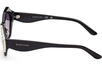 Okulary przeciwsłoneczne Marciano GM00026 01B Kocie oczy Czarne