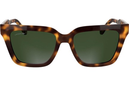 Okulary przeciwsłoneczne Lacoste L6063S 214 Kocie oczy Havana