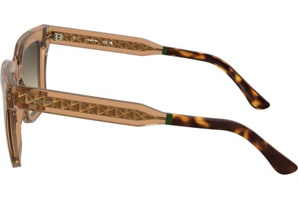 Okulary przeciwsłoneczne Lacoste L6063S 204 Kocie oczy Brązowe