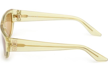 Okulary przeciwsłoneczne GCDS GD0062 39J Kocie oczy Żółte