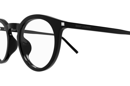 Okulary korekcyjne Saint Laurent SL347/F 001 Okrągłe Czarne