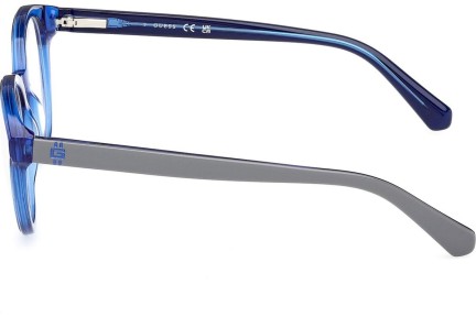Okulary korekcyjne Guess GU50263 092 Okrągłe Niebieskie