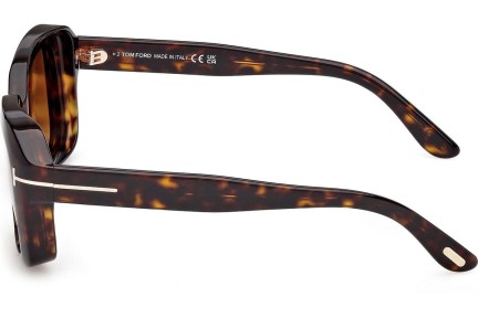 Okulary przeciwsłoneczne Tom Ford Natalia 02 FT1283 52F Kwadratowe Havana