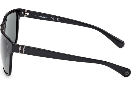 Okulary przeciwsłoneczne Timberland TB00054-H 01R Polarized Kwadratowe Czarne