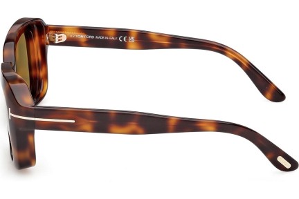 Okulary przeciwsłoneczne Tom Ford Natalia 02 FT1283 53N Kwadratowe Havana