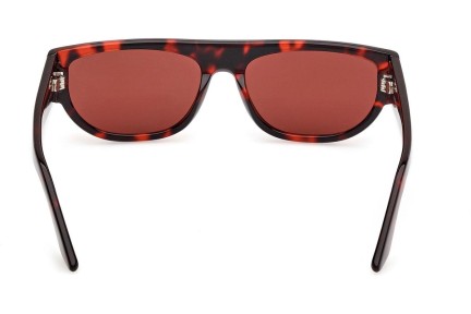 Okulary przeciwsłoneczne GCDS GD0062 54S Kocie oczy Havana