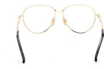 Okulary korekcyjne Max Mara MM5178 030 Okrągłe Złote