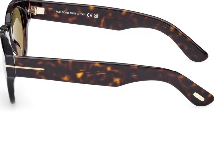 Okulary przeciwsłoneczne Tom Ford Lucinda FT1212 52N Okrągłe Havana