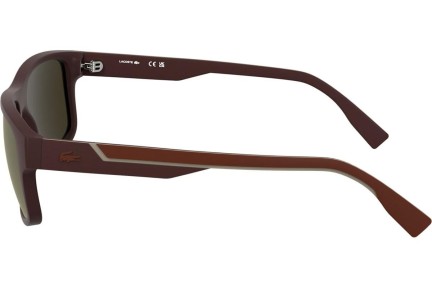 Okulary przeciwsłoneczne Lacoste L6057S 601 Prostokątne Czerwone