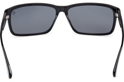 Okulary przeciwsłoneczne Timberland TB00053 01D Polarized Prostokątne Czarne