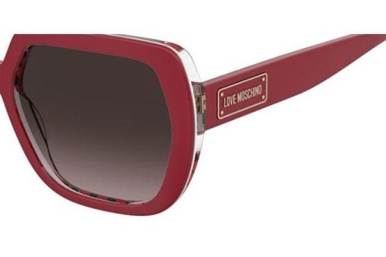 Okulary przeciwsłoneczne Love Moschino MOL082/S SSC/HA Kocie oczy Czerwone