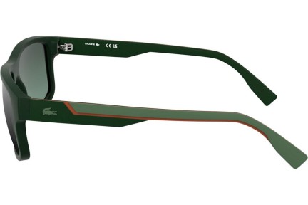 Okulary przeciwsłoneczne Lacoste L6057S 301 Prostokątne Zielone
