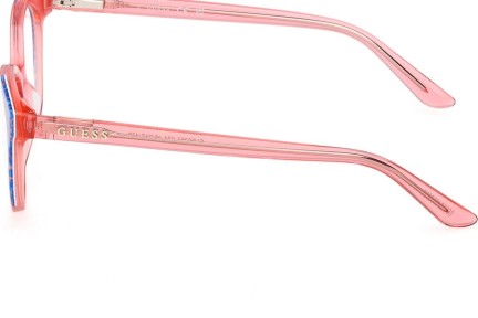 Okulary korekcyjne Guess GU50267 074 Kocie oczy Różowe