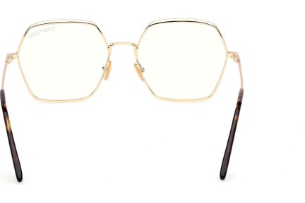 Okulary korekcyjne Tom Ford FT6050-B 030 Kwadratowe Złote