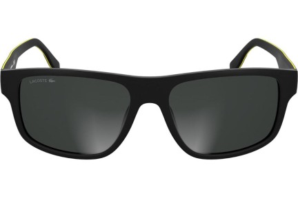 Okulary przeciwsłoneczne Lacoste L6057S 002 Prostokątne Czarne