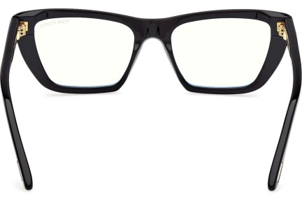 Okulary korekcyjne Tom Ford FT6047-B 001 Kocie oczy Czarne