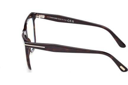 Okulary korekcyjne Tom Ford FT6064-B 052 Kocie oczy Havana