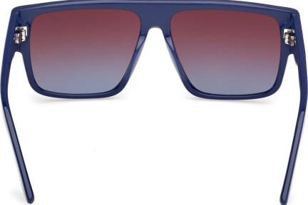 Okulary przeciwsłoneczne GCDS GD0063 90T Kwadratowe Niebieskie