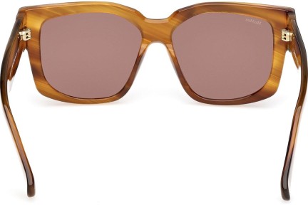 Okulary przeciwsłoneczne Max Mara Glimpse 7 MM0145 50E Kwadratowe Brązowe