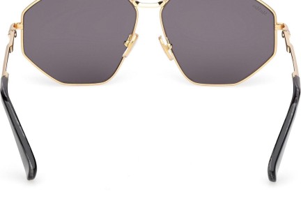 Okulary przeciwsłoneczne Max Mara Miller 4 MM0143 30A Kocie oczy Złote