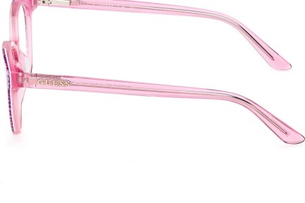 Okulary korekcyjne Guess GU50267 077 Kocie oczy Różowe