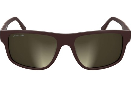 Okulary przeciwsłoneczne Lacoste L6057S 601 Prostokątne Czerwone