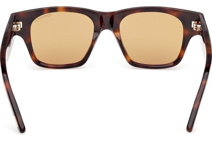 Okulary przeciwsłoneczne Tom Ford FT1280 53E Kwadratowe Havana