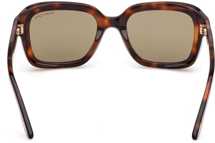 Okulary przeciwsłoneczne Tom Ford Natalia 02 FT1283 53N Kwadratowe Havana