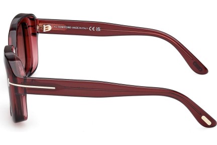 Okulary przeciwsłoneczne Tom Ford Natalia 02 FT1283 69T Kwadratowe Czerwone