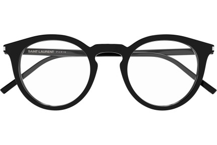 Okulary korekcyjne Saint Laurent SL347/F 001 Okrągłe Czarne