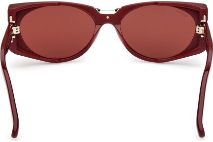 Okulary przeciwsłoneczne Max Mara Spark 10 MM0160 69S Kocie oczy Czerwone