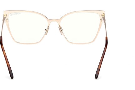 Okulary korekcyjne Tom Ford FT6051-B 028 Kocie oczy Złote