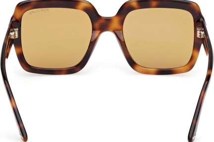 Okulary przeciwsłoneczne Tom Ford Kaya FT1082 53E Kwadratowe Havana