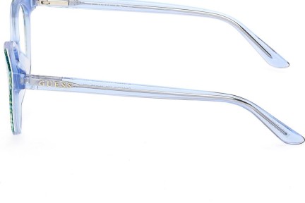Okulary korekcyjne Guess GU50267 092 Kocie oczy Niebieskie