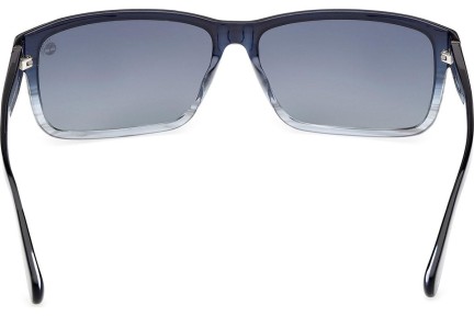 Okulary przeciwsłoneczne Timberland TB00053 92D Polarized Prostokątne Niebieskie