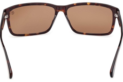 Okulary przeciwsłoneczne Timberland TB00053 52H Polarized Prostokątne Havana