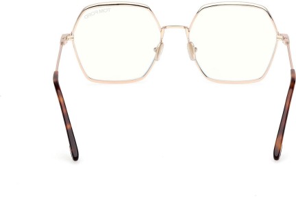 Okulary korekcyjne Tom Ford FT6050-B 028 Kwadratowe Złote